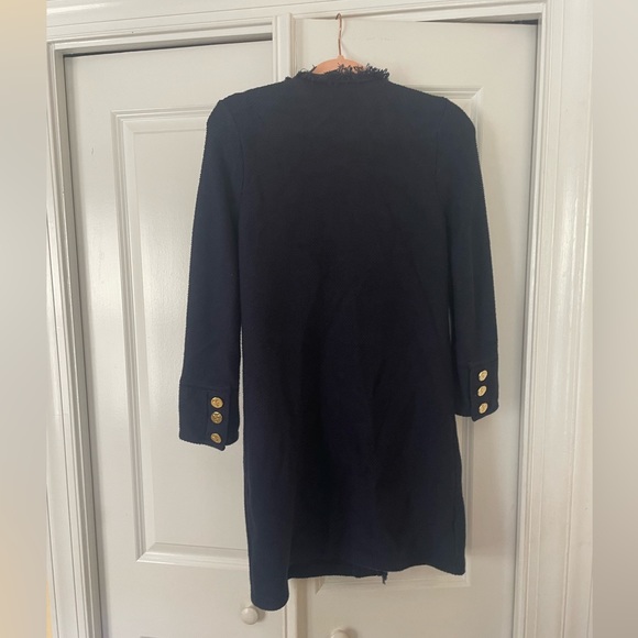 J. McLaughlin navy button front cardigan sweater jacket EUC - Picture 3 of 5